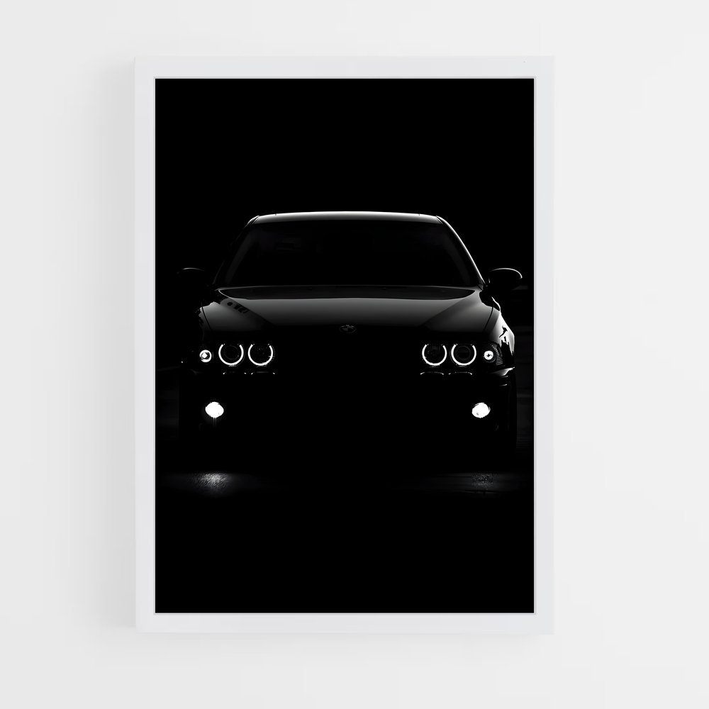 Poster puissance blanche – affiche BMW (vue 3)